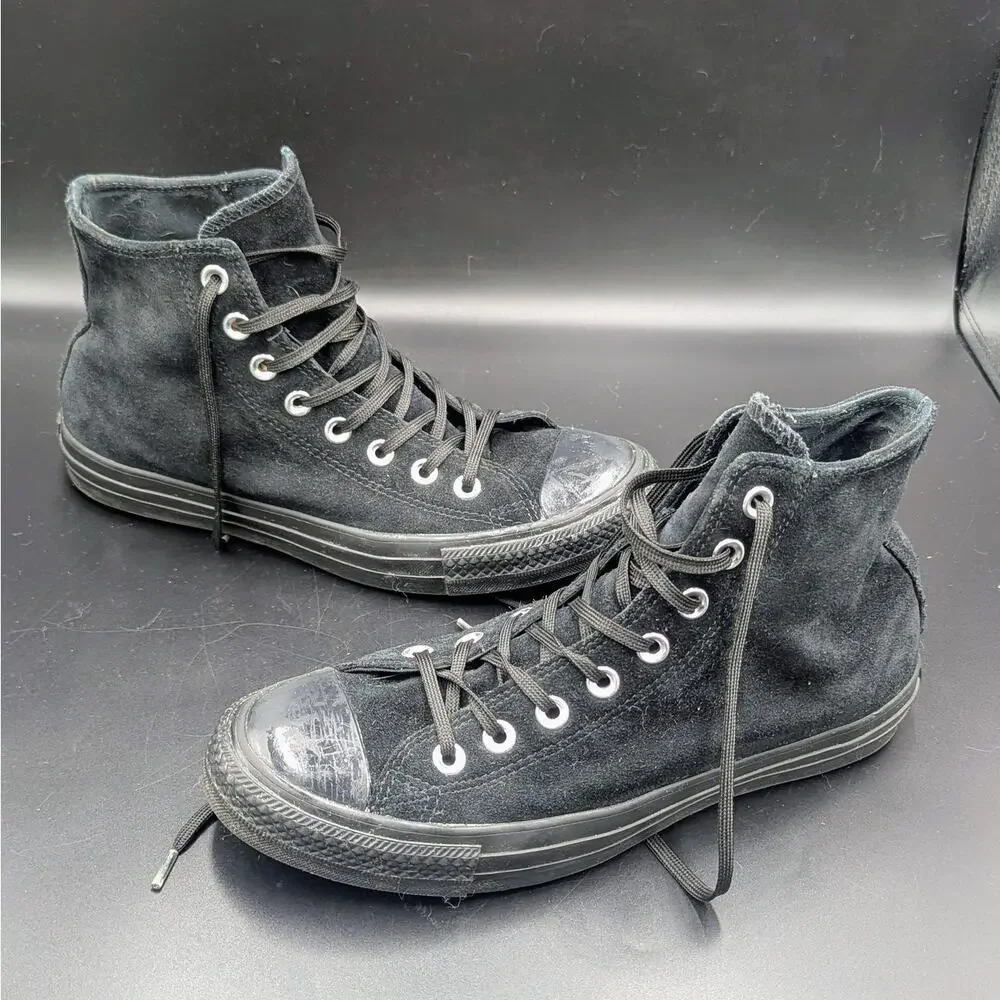 Converse Chuck Taylor All Star Counter Climate Black Suede High Top Sneakers